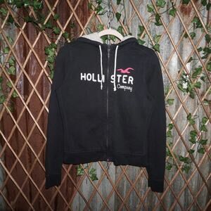 Large - Vintage Y2K Hollister embroider sherpa femme hoodie